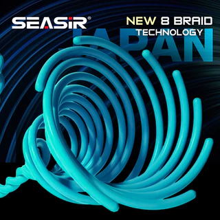 Seasir P-Series Black Spider x8 สายตกปลา Pe ถัก Ice Blue 8 Strands Pe ตกปลาสายหลัก 150M 16-40Lb อัพเกรดสายต้นฉบับญี่ปุ่น