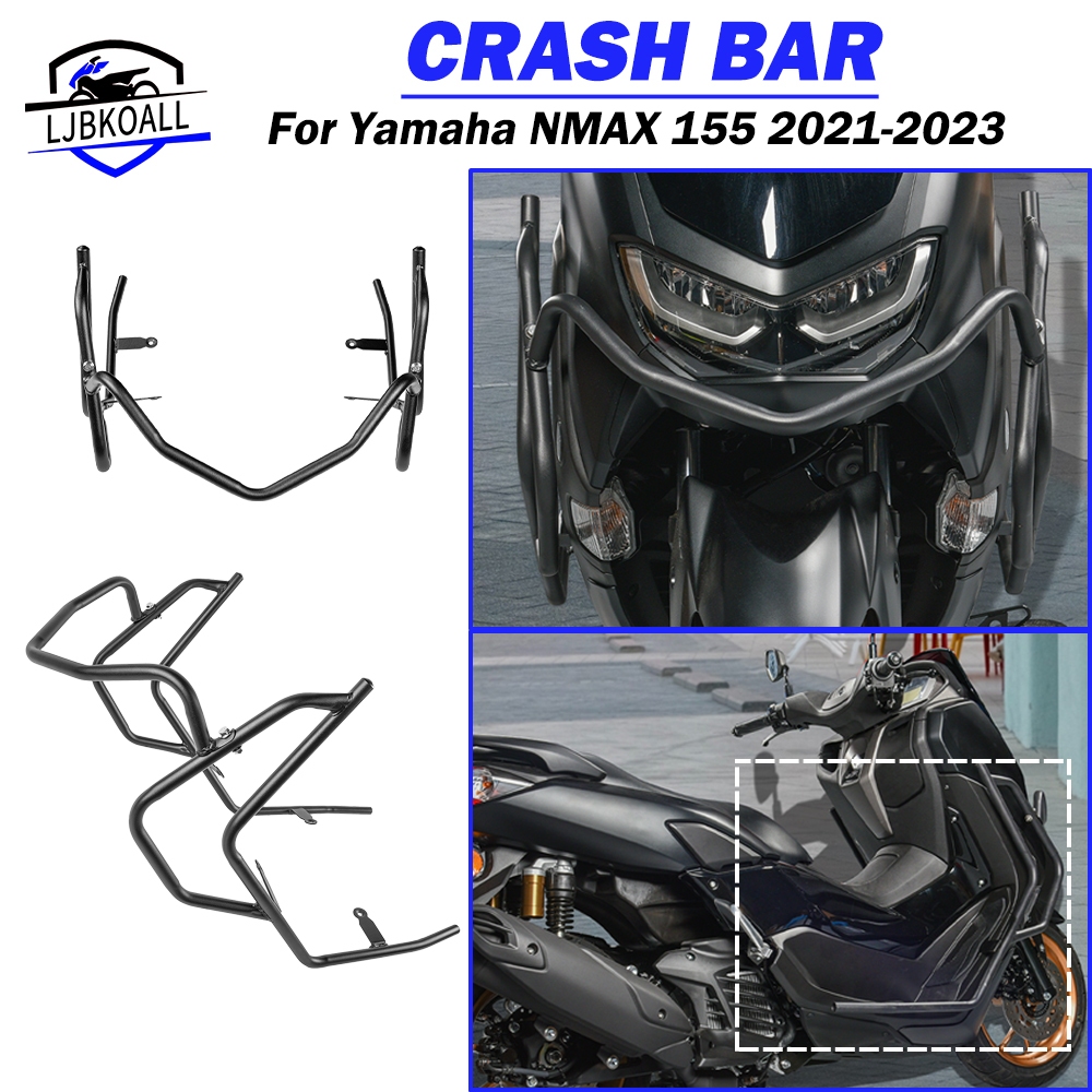 Ljbkoall กันชนบาร์เครื่องยนต์ อุปกรณ์เสริม สําหรับ Yamaha NMAX 155 2021-2024  NMAX155 2021 2022 2023 2024