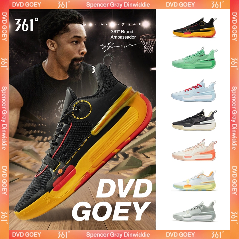 361 องศา Dvd Goey รองเท ้ าบาสเก ็ ตบอลผู ้ ชายตาข ่ ายระบายอากาศ Cushioning รองเท ้ าฝึกซ ้ อม 672421112
