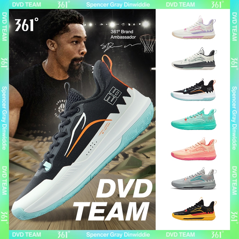 รองเท้าบาสเก็ตบอล Dinwiddie Dvd ระบายอากาศ 361 องศา สําหรับผู้ชาย 672421113