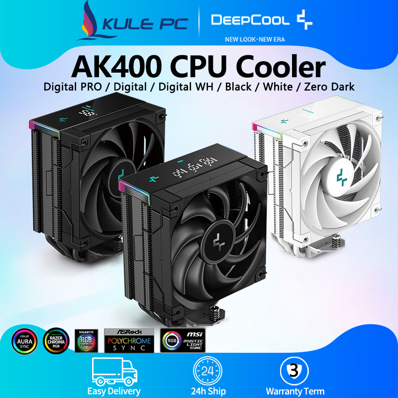 Deepcool AK400 Digital Pro/ดิจิตอล/ดิจิตอล WH CPU Air Cooler 4 ท่อความร้อนประสิทธิภาพสูง PC Desktop 