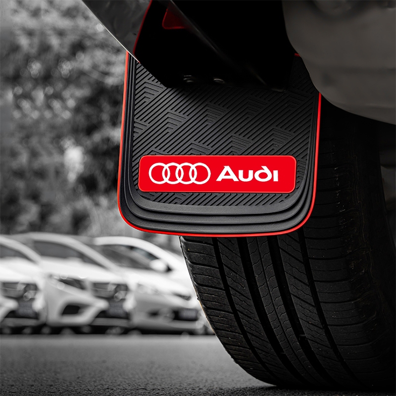 2pcs PVC Soft รถ Mudguards Fender Splash สําหรับ Audi A3 A4 A5 A6 A7 Q3 Q5 Q7 Q9 A4L A6L อุปกรณ์ตกแต