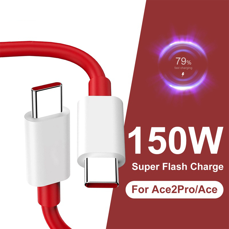 【จัดส่งจากกรุงเทพ】💕Type C to Type C Oneplus SUPERVOOC OPPO Oneplus สายชาร์จเร็ว สําหรับ 65w  สีขาว สําหรับ One Plus 9 Pro 8t+ 5g 8t 9pro