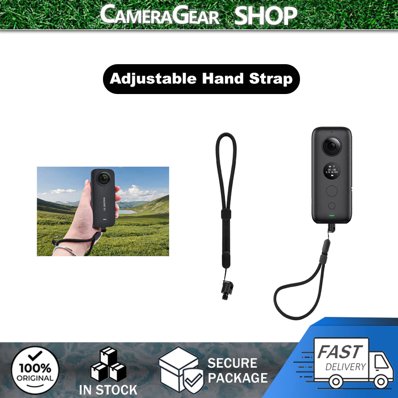 CameraGear สายรัดข้อมือมือเชือกเส้นเล็กสําหรับโทรศัพท์/ไฟฉาย/GoPro/Insta360 X5 X4 X3 /DJI กระเป๋า 4/กระเป๋า 3 ฯลฯกล้องแอ็คชั่น