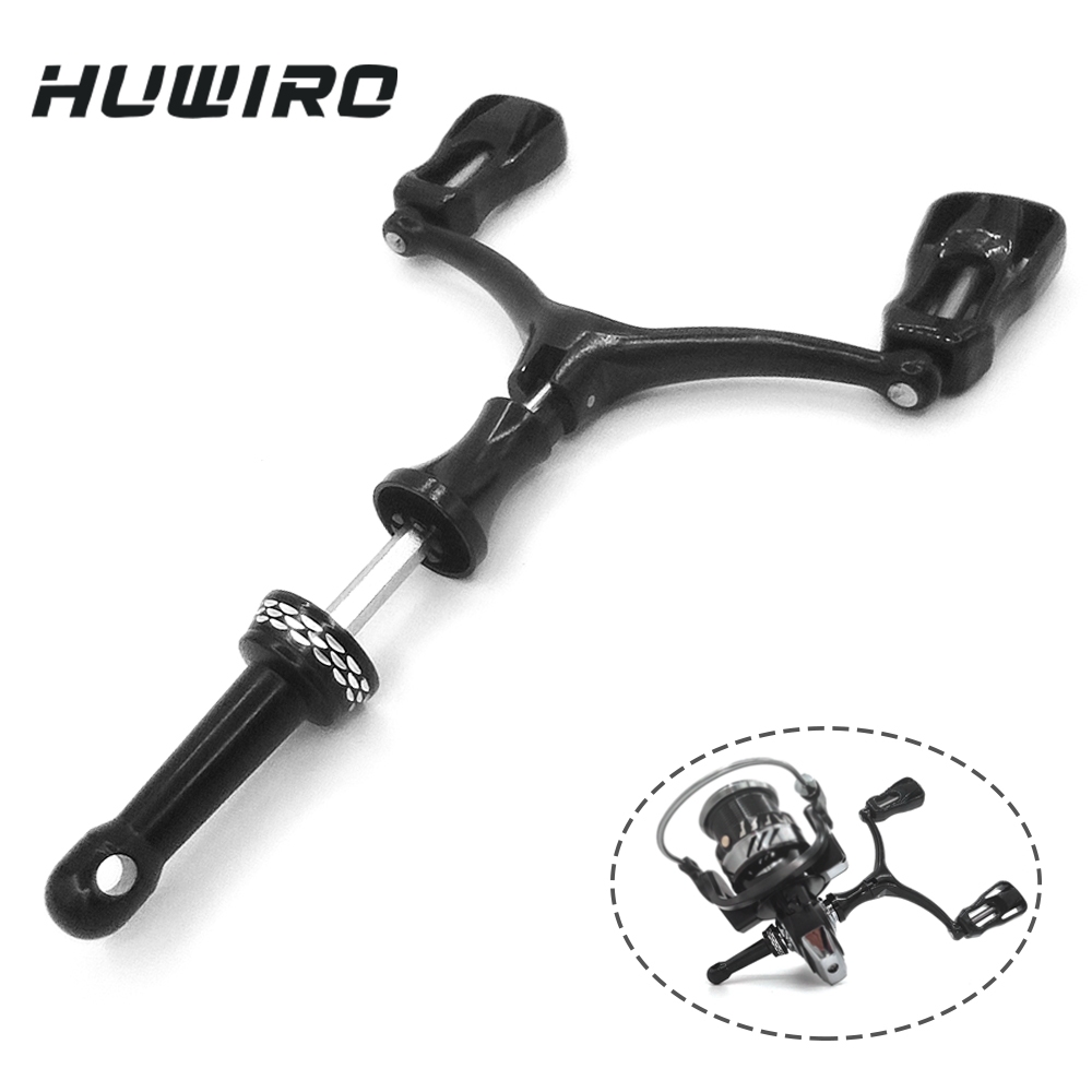 น้ําหนักเบา Spinning Reel Dual-grip Handle โลหะ Rocker Arm Hollow Knob ล้อตกปลา DIY ดัดแปลงตกปลาสําหรับตกปลา