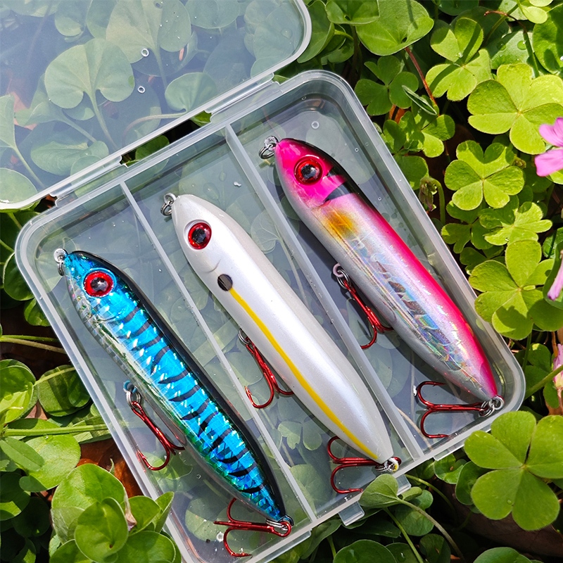 1 ชิ้น/3 ชิ้น Supreme ตกปลา Topwater ที่สมจริง - ดินสอเหยื่อปลอมสําหรับน้ําเค็มและน้ําจืด