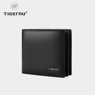 Tigernu 8002 Top grade Cowhide Wallet Short Double Fold Card Slot Exquisite Gift Box Business Fashion Soft Wallet