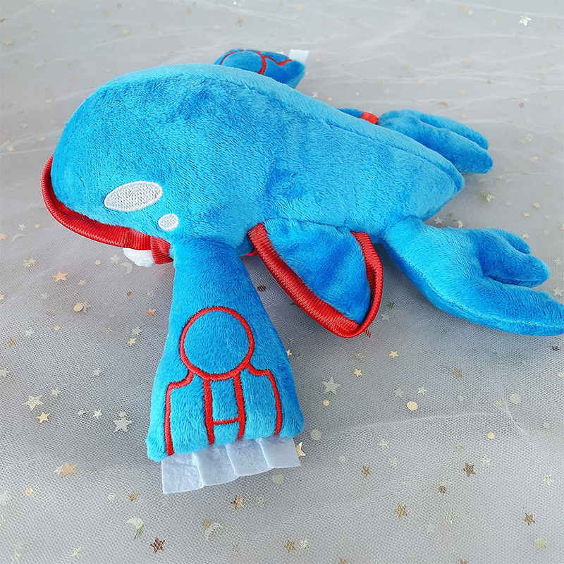 20 ซม.Original Legendary Pokemon Plush Kyogre นุ่มอะนิเมะตุ๊กตาโยนหมอนตุ๊กตาสัตว์ของขวัญวันเกิดสําหร