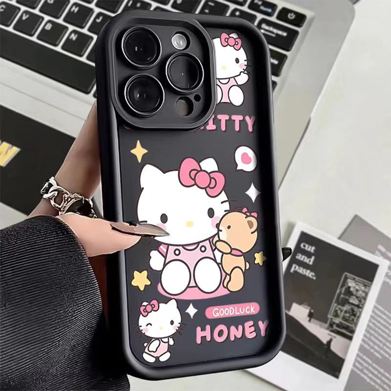 เคส Samsung S24 FE M13 4G M23 5G M30S M21 M31 M31S M51 J7 Pro J7 2017 J7 J7 NEO J7 CORE J7 2016 S10 S10 Plus S20 S20 Plus S20 Ultra Note 20 ULTRA Note 20 เคส ซิลิโคนเพชร KT กรณีโทรศัพท์แมว