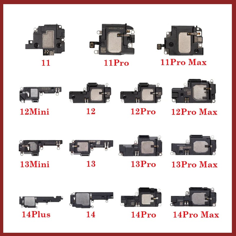 1 ชิ้นลําโพงสําหรับ iphone 11 12 13 Mini Pro Max Lound ลําโพง Ringer ภายใน Buzzer Flex สายอะไหล่