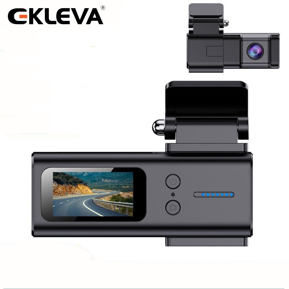 Ekleva 1.5 นิ้ว IPS DVR WiFi Dash Cam 2K Mini ซ่อนกล้องติดรถยนต์ 2304*1296PSupporrs Night Vision 24H Loop Recording เครื่องบันทึกวิดีโอรถยนต์