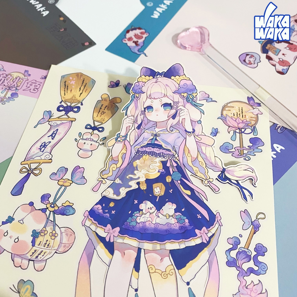 Original Goo Card Sticker Handbook Collage Character Sticker Phone Case Sticker