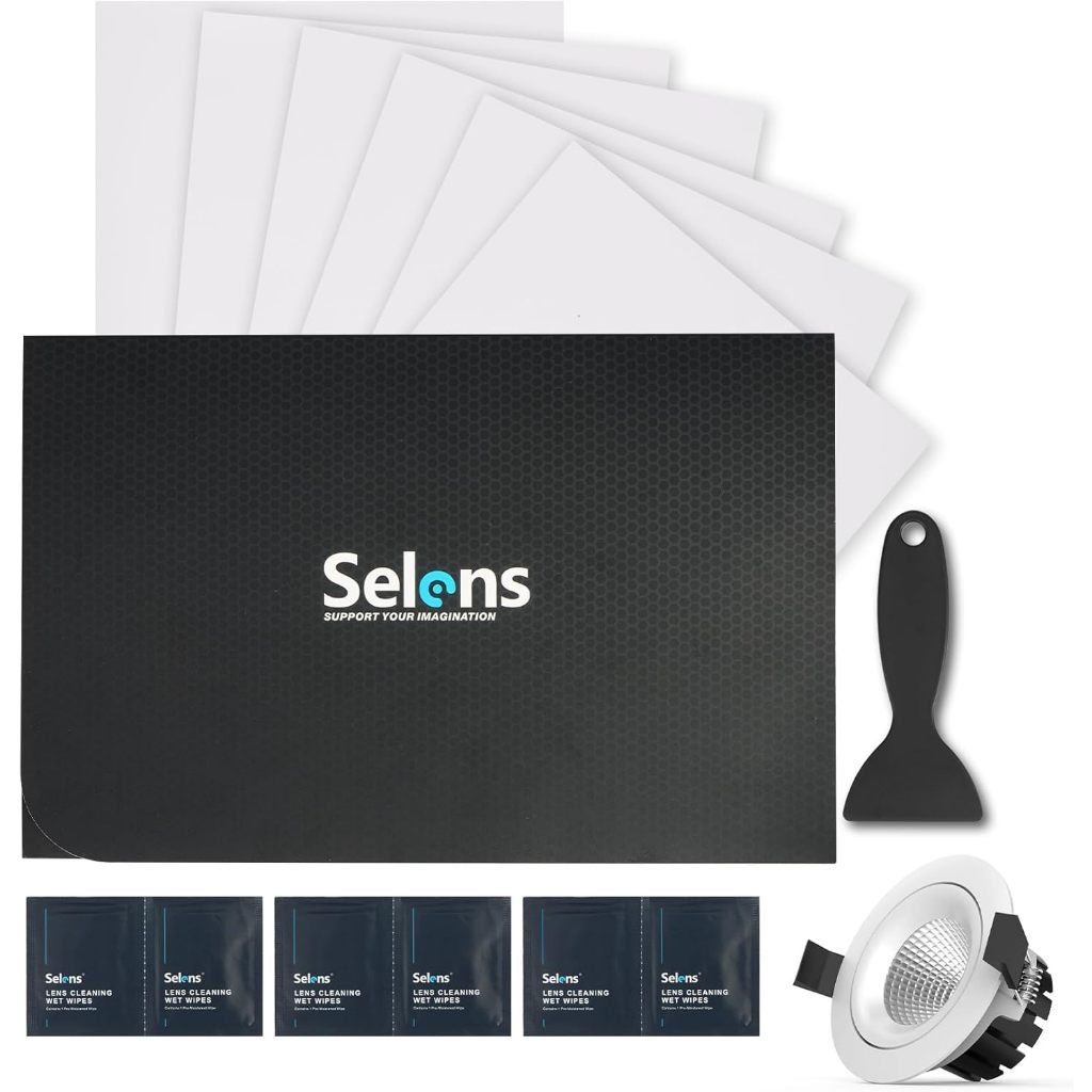 Wenzi 6 ชิ้นกาว Light Diffuser 7.8X 11.8 นิ้วฟิล์มลดแสงแสงสําหรับไฟ LED