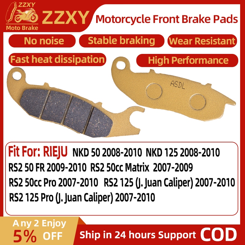 1 คู่รถจักรยานยนต์เบรคด้านหน้าสําหรับ RIEJU NKD 50 08-10 NKD 125 08-10 RS2 50 FR 09-10 RS2 50cc Matr