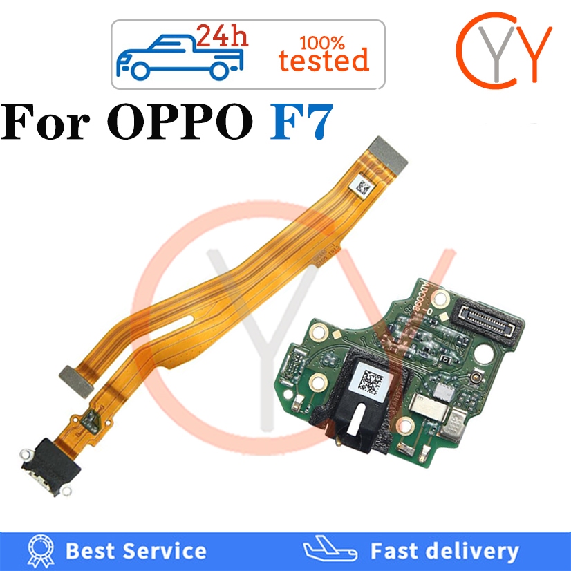 ชาร์จ Flex + mic สําหรับ OPPO F7 ชาร์จริบบิ้น Flex USB mic Board ไมโครโฟน Handphone แจ็คไมโครโฟนพอร์ตชาร์จ