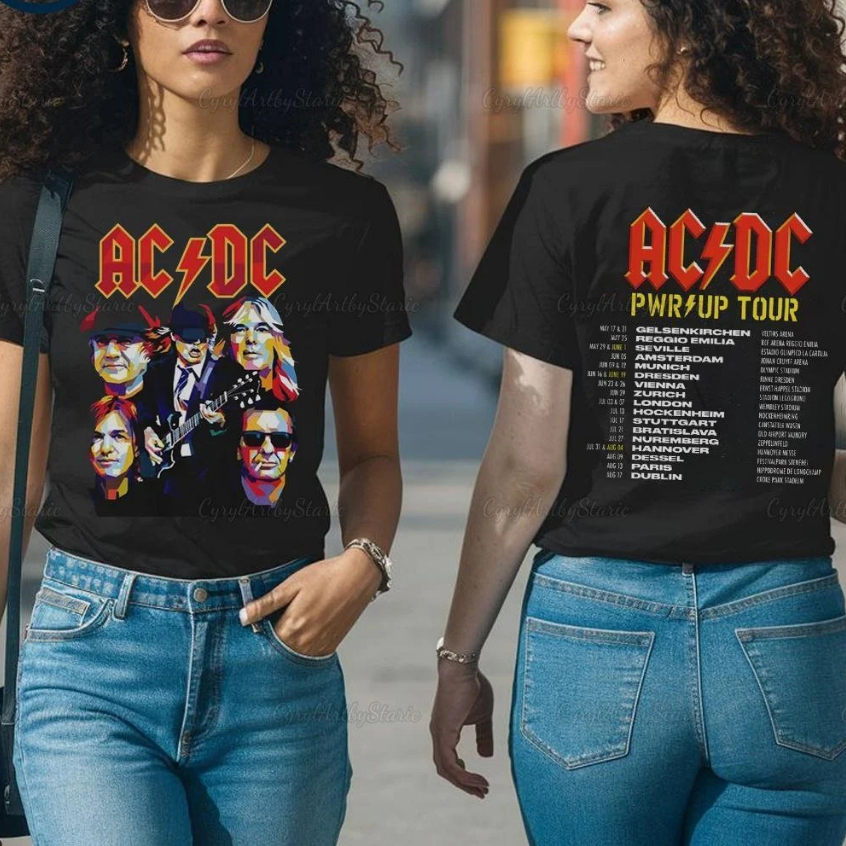 Acdc Pwr up World Tour Shirt 2024 Rock Band Acdc Graphic Shirt Fan Gift Acdc Band 90s Vinatge Shirt