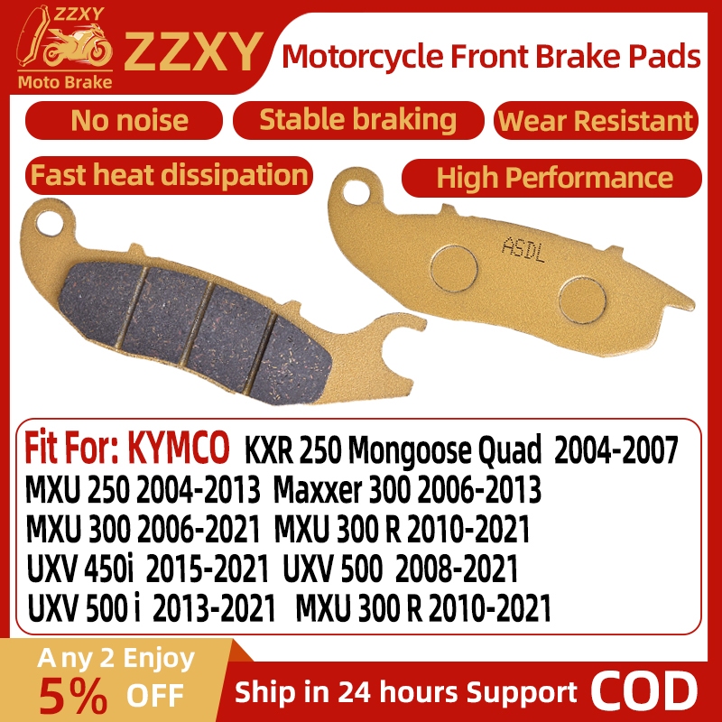 1 คู่รถจักรยานยนต์เบรคหน้าสําหรับ KYMCO MXU 250 04-13 Maxxer 300 06-13 MXU 300 2006-2021 MXU 300 R 1