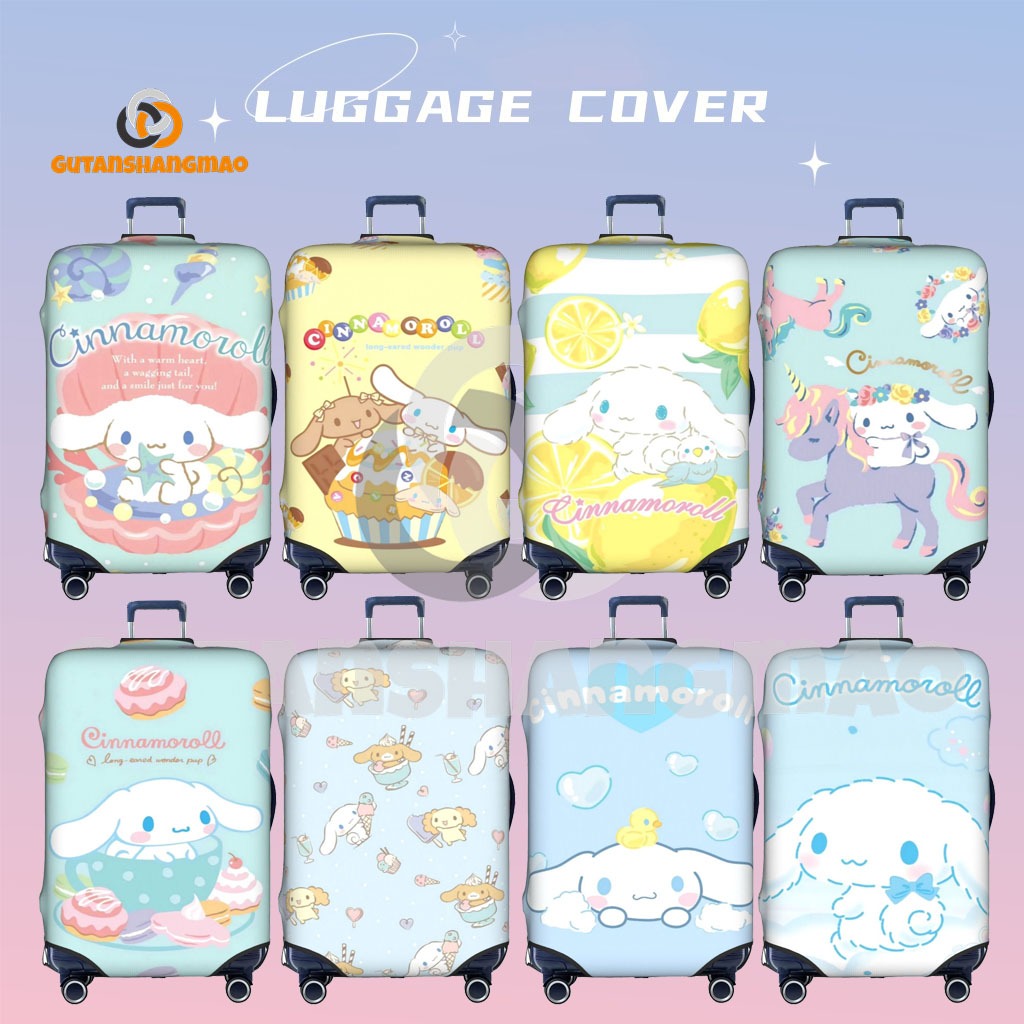 SANRIO ซานริโอ ซินนามอนโรล ผ้าคลุมกระเป๋าเดินทางที่ซักได้ ป้องกันรอยขีดข่วน ผ้าคลุมกระเป๋าเดินทาง