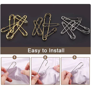 20 ชิ้นความปลอดภัยขนาดใหญ่ Pins ผ้าห่ม Pins จำนวนมากเหล็กสปริงล็อค Pins ผ้าห่มหัตถกรรมกระโปรงรัดเข็มกลัดสำหรับการทำ