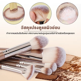 MAANGE 20 ชิ้น ชุดแปรงแต่งหน้ามืออาชีพ ขนแปรงนุ่มคุณภาพสูง แปรงแต่งหน้าสำหรับทั้งใบหน้า 5748