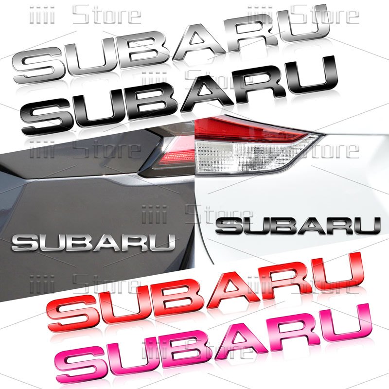 รถอุปกรณ์เสริม 3D โลหะโลโก้รถด้านข้าง Fender ด้านหลังสัญลักษณ์ Decal สําหรับ SUBARU Impreza Legacy WRX BRZ XV จัดแต่งทรงผม