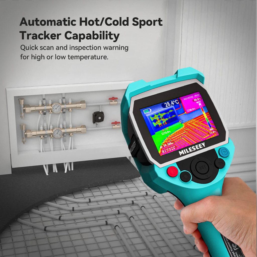 ★ไมล์★Tr256a กล้องถ่ายภาพความร้อนมือถือ 256*192 IR ความละเอียด Thermal Imager, จอแสดงผล LCD 3.5 นิ้ว IP65 กันน้ําชาร์จ 6 แผ่นกล้องความร้อน