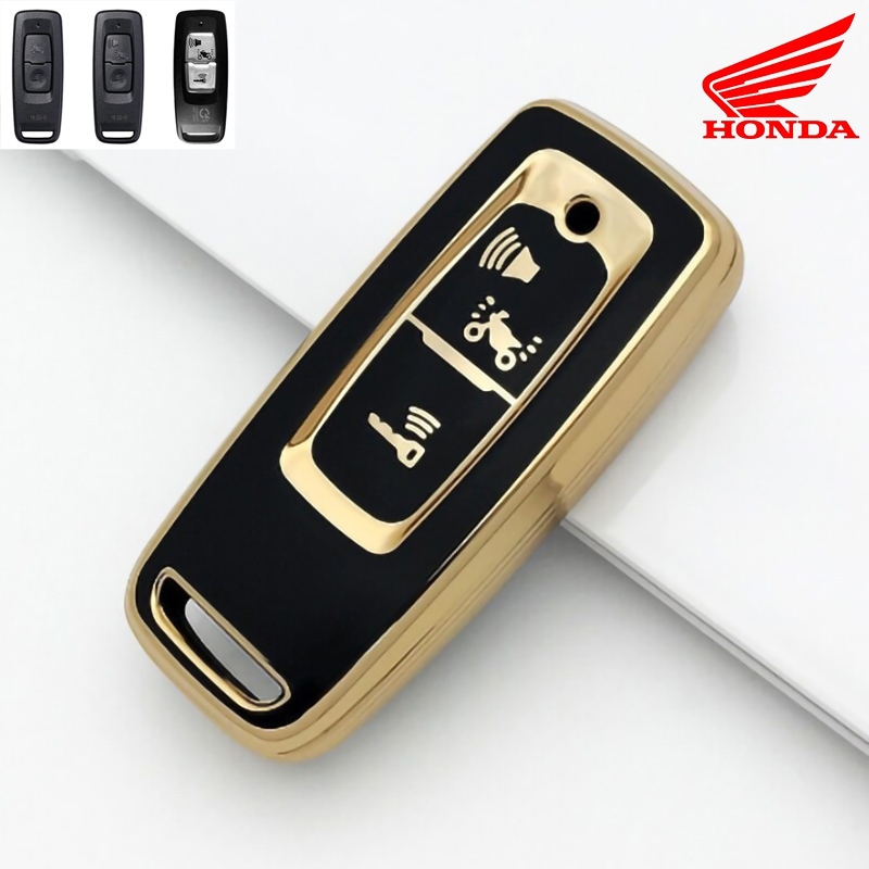 Honda Remote สมาร์ทรถ Key Chain แหวนฝาครอบสําหรับ Honda PXC 160/PCX 2022/vario/ADV/scoopy/Lead 2022/Giorno/SH/Vision