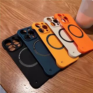 ELAXISปลอกสําหรับiPhone Hard PC Ultra Thinไร้ขอบไร้สายชาร์จปกหลังสําหรับiPhone 16 16e 15 14 Plus 13 12 11 Xs Pro Max mini X XRเคสโทรศัพท์EI019