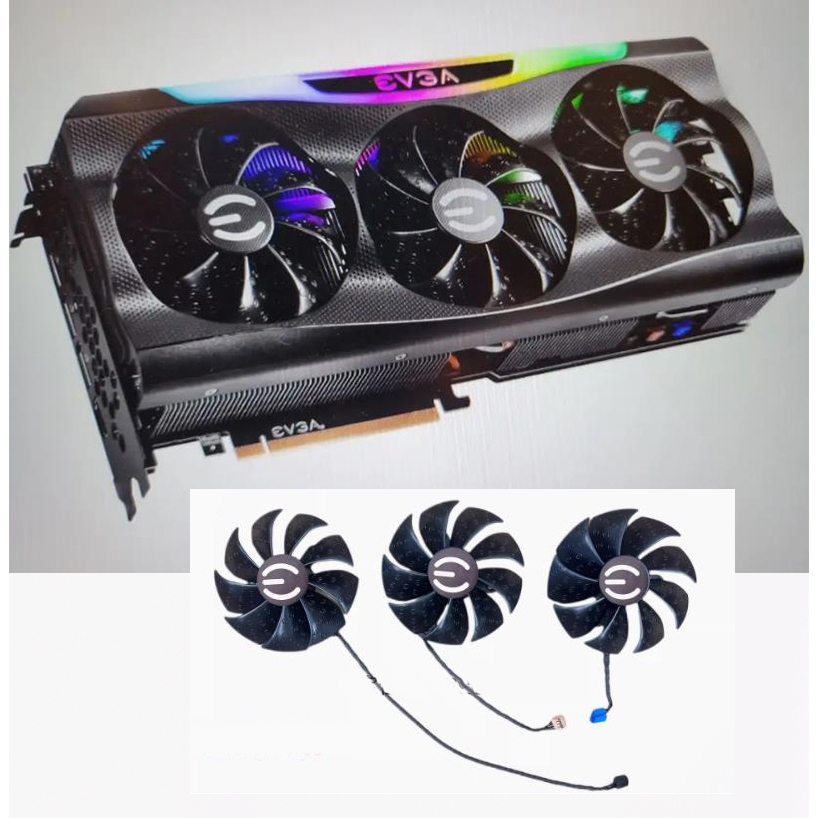 พัดลมระบายความร้อนการ์ดจอ EVGA EVGA RTX3070 3070ti 3080 3080ti 3090 FTW3