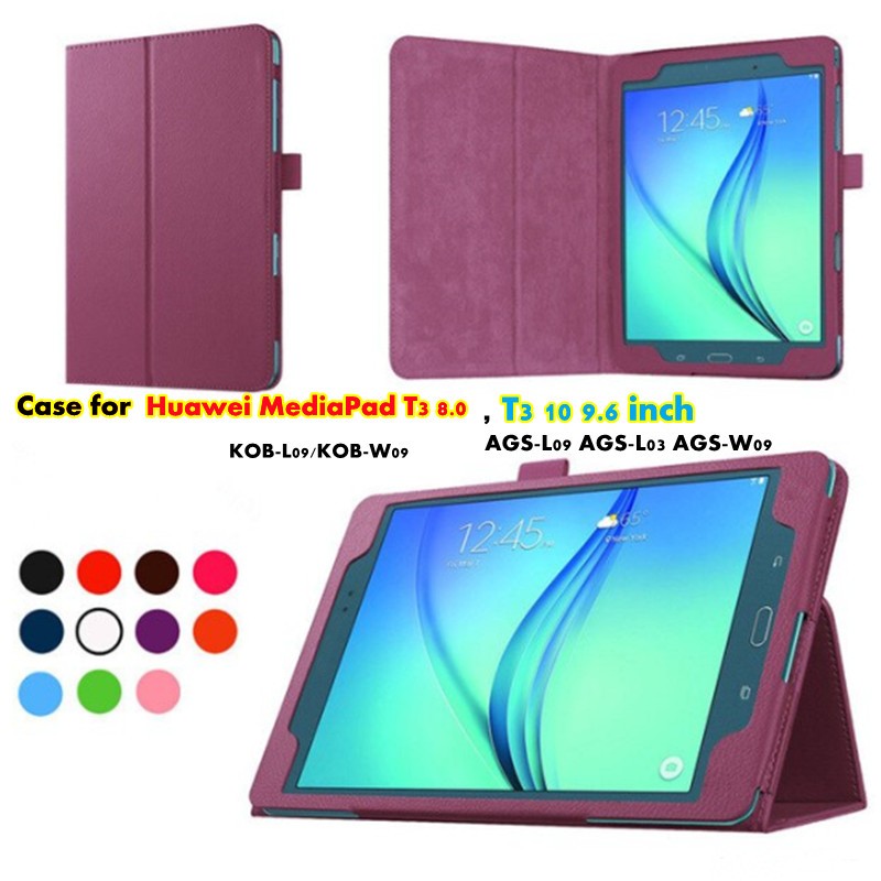 Huawei MediaPad T3 8.0 KOB-L09/KOB-W09 8inch MediaPad T3 10 9.6 inch AGS-L09 AGS-L03 AGS-W09 PU Leat