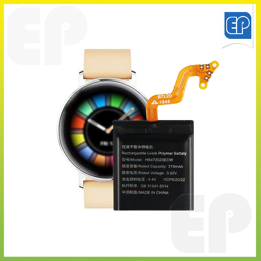HB ใหม่472023ECW เปลี่ยนแบตเตอรี่สําหรับนาฬิกา Huawei GT2 42 มม.GT2 GT 2 สมาร์ทวอทช์ 215mAh