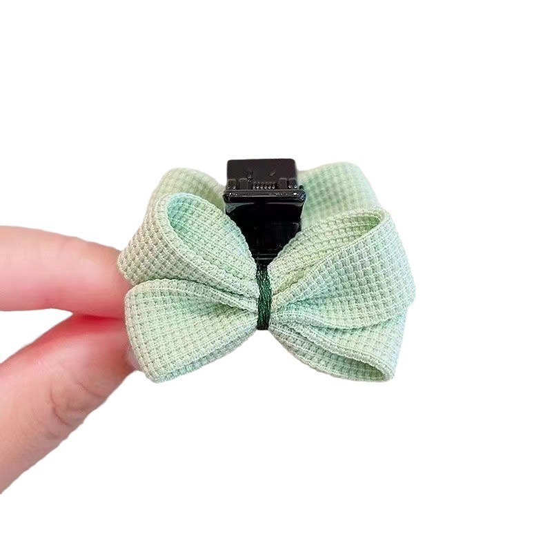 1ชิ้น คลิปโบว์ขนาดเล็กหวานและน่ารักสําหรับเด็กหน้าม้ากิ๊บติดผมหน้าผากกิ๊บผมหักกิ๊บติดผมเจ้าหญิงด้านข้างคลิป หมวก - รูปที่ 3