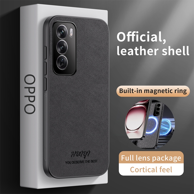 เคสสําหรับoppo Reno12 Pro Reno 12 Pro 12Proo Reno12Pro 5G 2024 กันกระแทกขอบนุ่มเคสโทรศัพท์หนังเทียมกลับปลอกโทรศัพท์มือถือฝาครอบป้องกัน