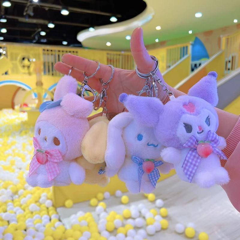 [WNN]คลังสินค้าพร้อม Kawaii ตุ๊กตาของเล่นตุ๊กตาน่ารักการ์ตูน Hello Kitty Kuromi My Melody Cinnamoroll Plushie พวงกุญแจกระเป๋าจี้ตกแต่งของขวัญ TH