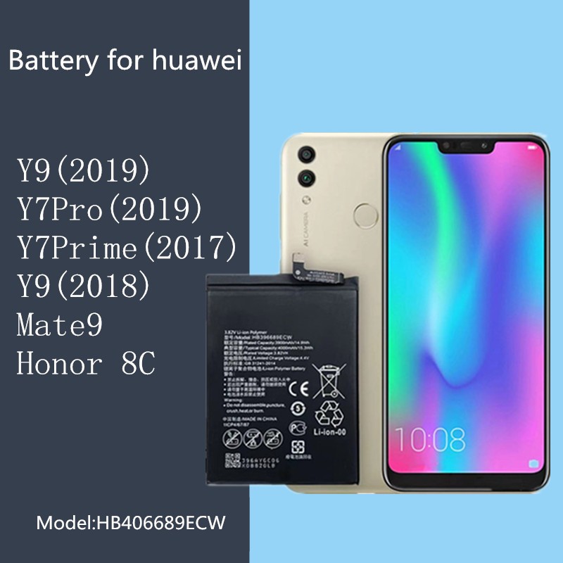 แบตเตอรี่สําหรับ for HUAWEI Mate 9 Mate 9 Pro Honor 8C Y7 Prime/Pro 2017 Y7 Prime 2019 Y9 2019 แบต H