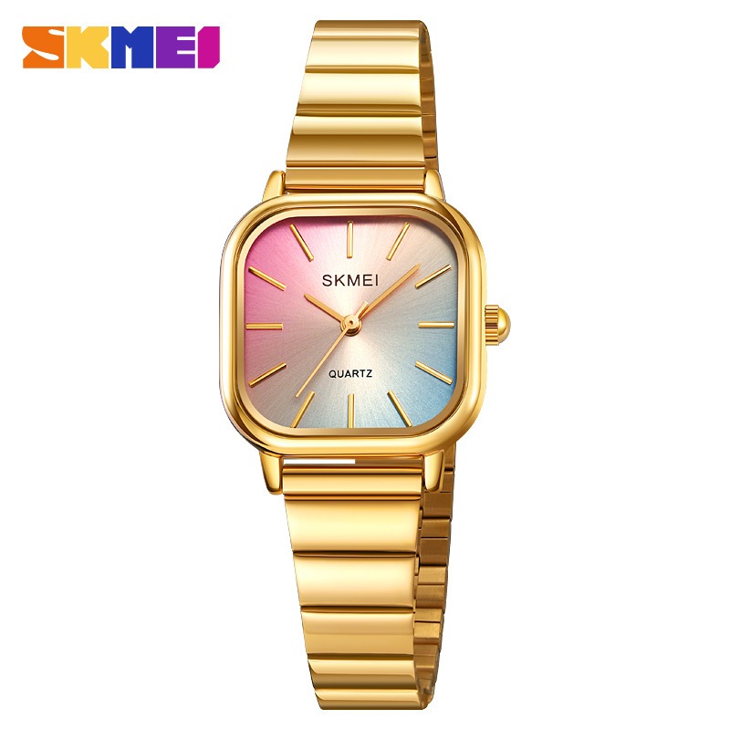 Skmei 2190 สําหรับสุภาพสตรีหญิงสาวผู้หญิงนาฬิกากันน้ํา reloj mujer หรูหราสายสแตนเลสนาฬิกาข้อมือควอตซ์