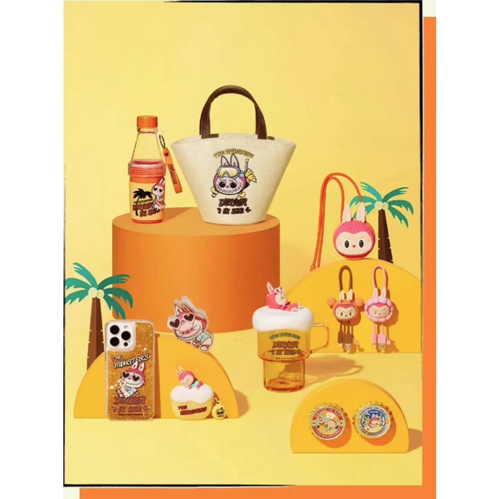 Ppmt POP-MART THE MONSTER Drunk Love in THE Seaside Series