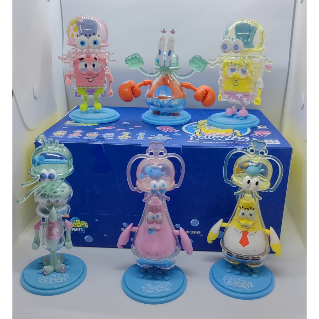 Spongebob Squarepants nickelodeon แมงกะพรุนซีรีส์กล่องตาบอดบล็อกอาคารของเล่นคอลเลกชัน