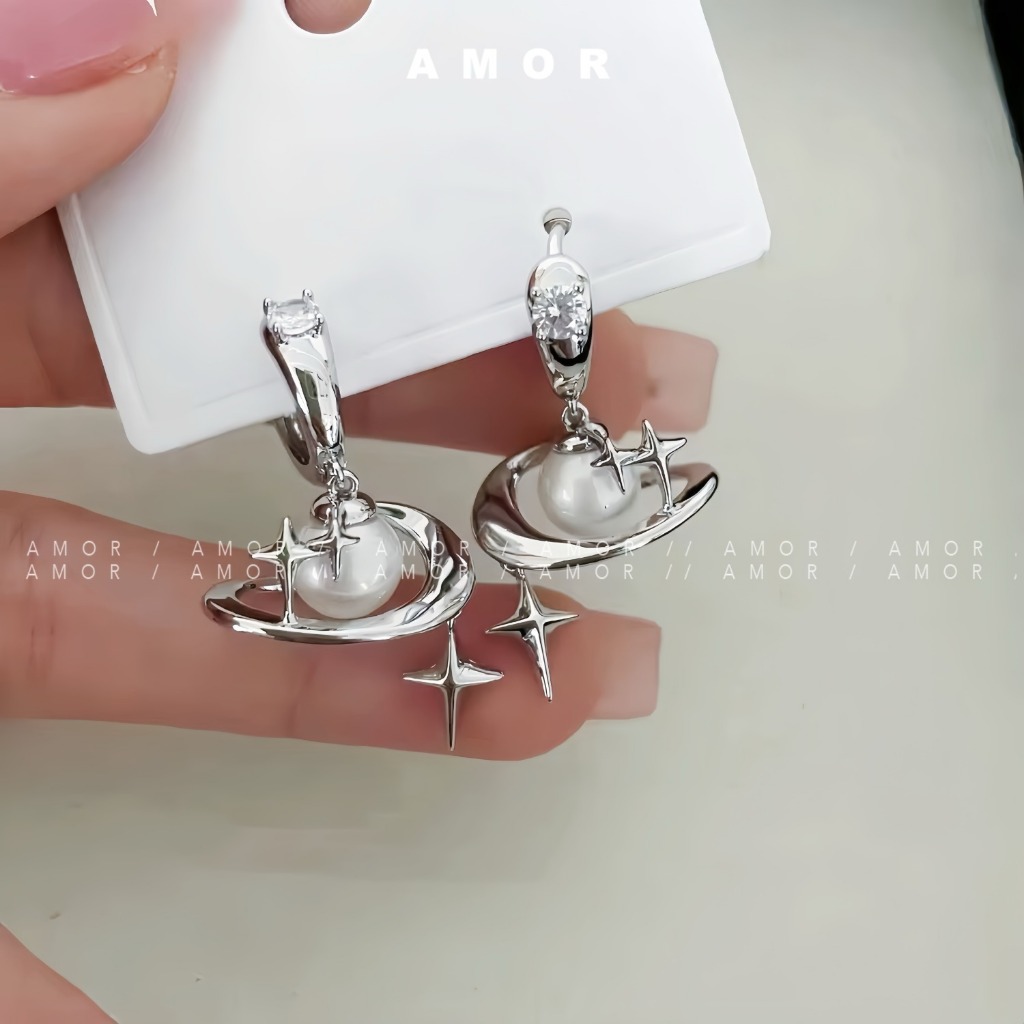 ต ่ างหูดาวเสาร ์ จี ้ Y2K Unisex
