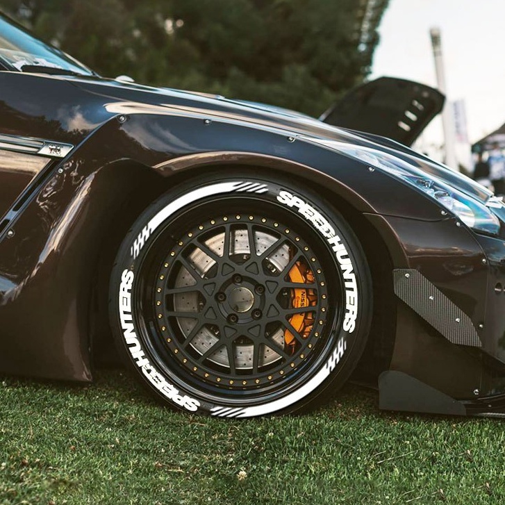 สติกเกอร์ยาง SPEEDHUNTERS สยามยางสติกเกอร์ตัวอักษร 3D ล้อรถ PVC สติกเกอร์ตกแต่งสําหรับ 1 ยาง