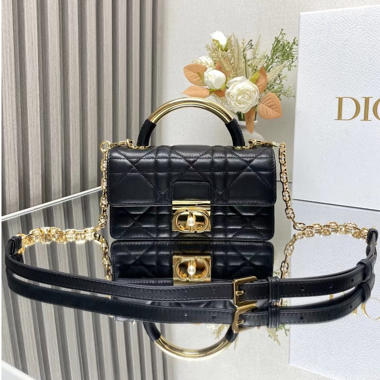 สั่งซื้อต้นฉบับสไตล์ใหม่ ANGE กระเป๋าถือ Cowhide หวายขนาดใหญ่ลายสก๊อต M4401 Retro แบบพกพาไหล่เดียว Messenger หญิงกระเป๋า DI999999-0706