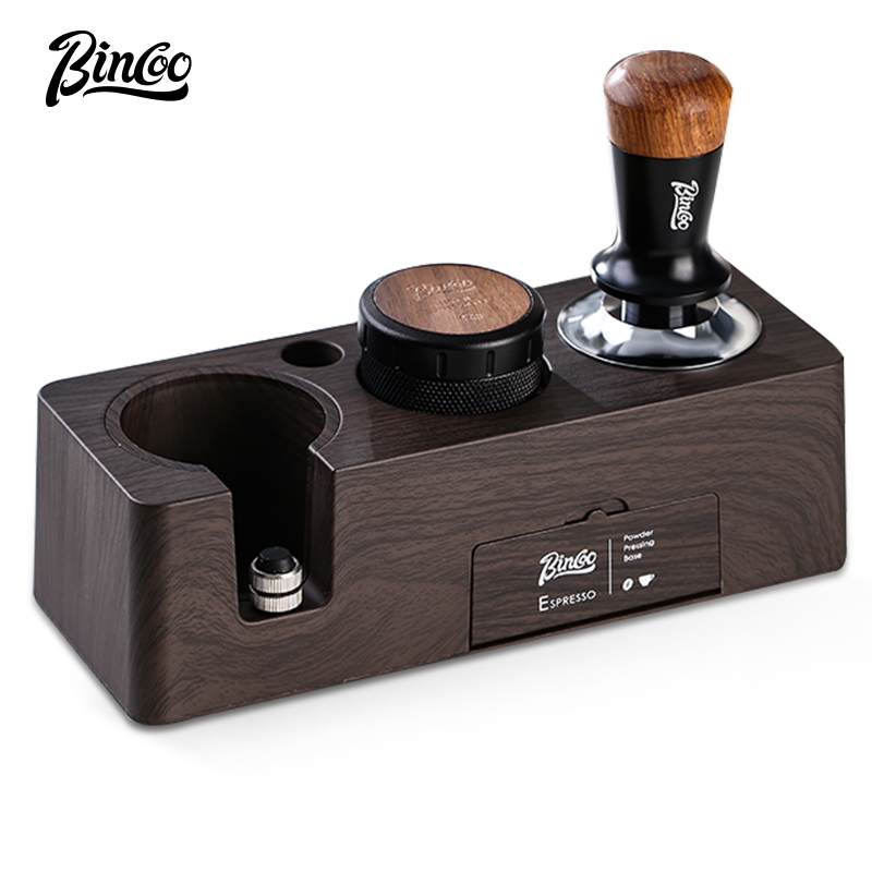 Bincoo กาแฟ Tamping ค้อนผงจําหน่ายชุด Tamper ฐานเก็บกาแฟภาชนะ 51/58 มม.