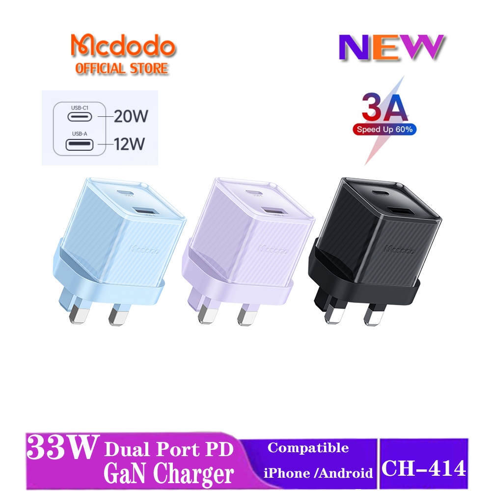 Mcdodo 33W PD สายชาร์จเร็วสําหรับ iPhone 15 14 13 Pro Max 12 11 Xr 8 7 6 CA-414