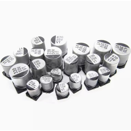 ((10 ชิ้น) ชิปตัวเก็บประจุอลูมิเนียมอิเล็กโทรลีติค 10V 16V 25V 35V 50V220uF SMD ชิปอิเล็กโทรลีติค