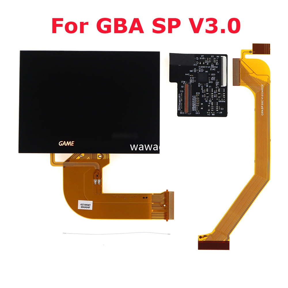 หน้าจอ LCD IPS ปรับความสว่างได้ 5 ระดับ สําหรับ Nintend GBA SP V3.0