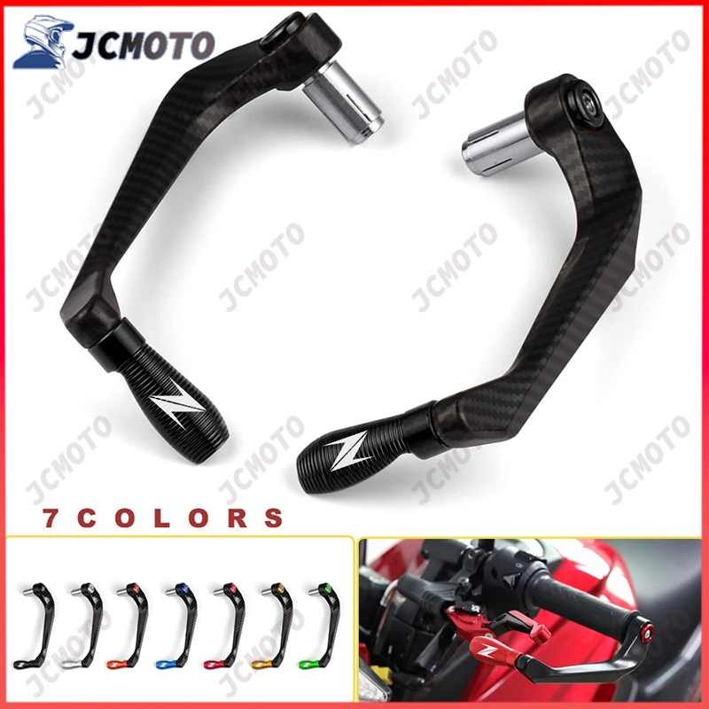 7/8 "22mm รถจักรยานยนต์ CNC Handlebar คลัทช์เบรค Levers Protector สําหรับ Kawasaki Z800 Z650 Z900 Z4