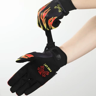 Fistplas ถุงมือกันลื่นสําหรับรถจักรยานยนต์ออฟโรดสําหรับผู้ชายและผู้หญิงถุงมือหน้าจอสัมผัสแบบเต็มนิ้วระบายอากาศ