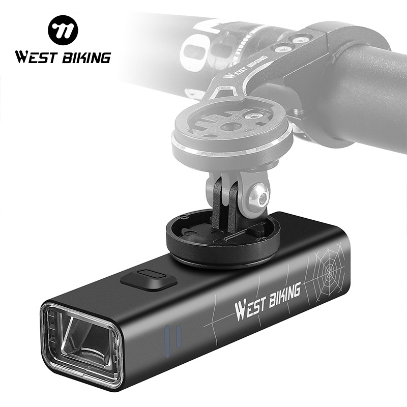 【พร้อมส่งจากกรุงเทพ】WEST BIKING ไฟหน้าจักรยาน 400 600 800 Lumens Type-C Ipx4 แบบชาร์จไฟได้ สําหรับจักรยานเสือภูเขา
