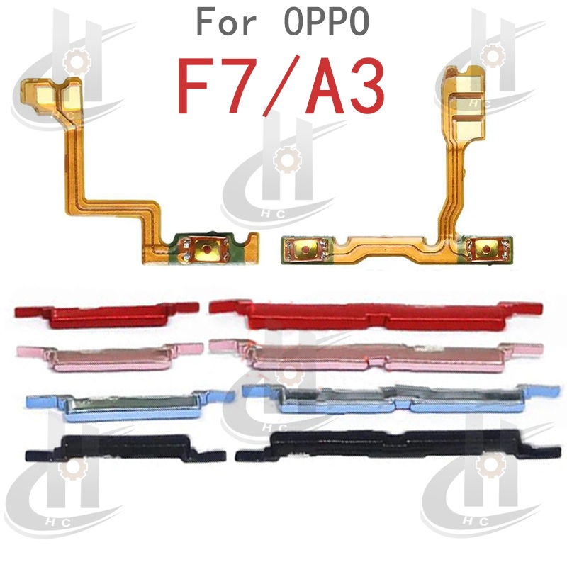 สําหรับ OPPO A32 A53 2020 4G ปุ่มด้านข้าง Flex Cable Keys ปุ่มปิดระดับเสียงปุ่มขึ้นและลงด้านข้างอะไหล่ทดแทน