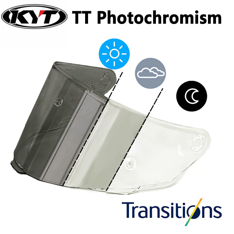 Kyt TT Course visor Clear Photochromic visor FIt สําหรับหมวกกันน็อค KYT TT